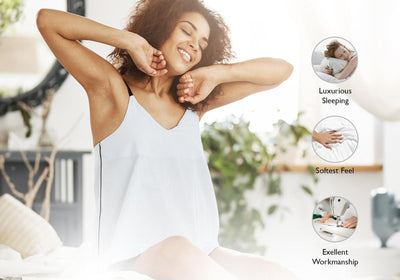 Linenwalas Bamboo Silk Queen Fitted Bed Sheets