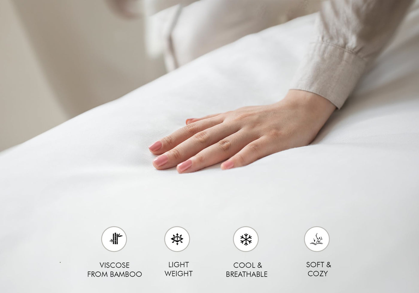 Linenwalas Bamboo Silk Queen Fitted Bed Sheets