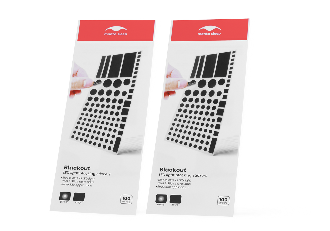 Mantae Blackout Stickers DUO